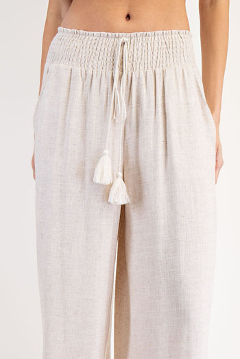 ee:some Linen Blend Pants in Oatmeal