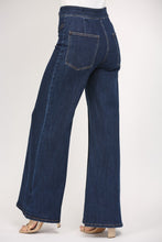 Load image into Gallery viewer, FATE High Waisted Wide Leg Jeans in Dark Denim
