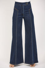 Load image into Gallery viewer, FATE High Waisted Wide Leg Jeans in Dark Denim
