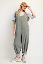 Load image into Gallery viewer, Easel Jumpsuit with Barrell Legs in Faded Olive
