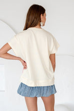 Load image into Gallery viewer, TRENDiLiTY Mix n Match Stripe and Flower Patch Top in Ivory Mix
