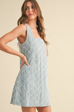 Load image into Gallery viewer, Klesis Textured Denim Mini Dress in Light Denim
