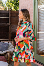Load image into Gallery viewer, Sew in Love Bold and Vibrant Abstract Print Mini Dress in Multi
