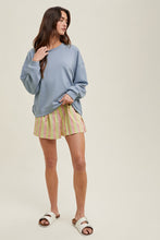 Load image into Gallery viewer, Wishlist OVERSIZED Knit Top with Side Snaps in Cloud
