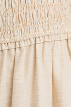Load image into Gallery viewer, Gilli Solid Color Smocked Top Midi Dress in Cream
