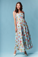 Load image into Gallery viewer, RARERAW Sea Breeze Picnic Print Maxi Dress in Sky Blue
