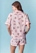 Load image into Gallery viewer, RARERAW Patriotic Teddy Bear Gingham Pajama Set in Pink
