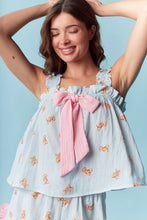 Load image into Gallery viewer, RARERAW Teddy Bear Print Pajama Set in Blue
