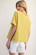 Load image into Gallery viewer, ee:some Mineral Washed Cotton Gauze Top in Avocado
