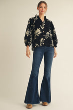 Load image into Gallery viewer, Jodifl Floral Jacquard Top in Black
