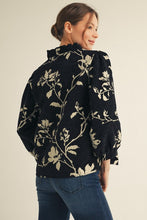 Load image into Gallery viewer, Jodifl Floral Jacquard Top in Black
