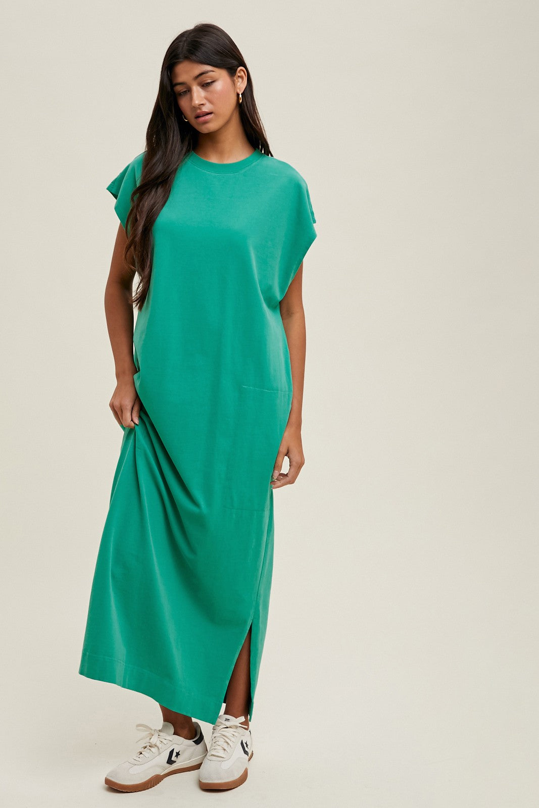 oversized knit maxi dress Sola Knit Maxi Dress