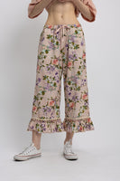 BlueVelvet Ruffle Hem Bloomer Pants in Pale Rose