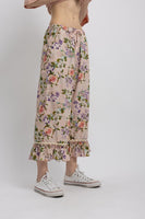 BlueVelvet Ruffle Hem Bloomer Pants in Pale Rose