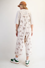 Load image into Gallery viewer, Easel Western Print Twill Overalls in Khaki

