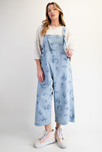 Load image into Gallery viewer, Easel Western Print Twill Overalls in Dusty Blue
