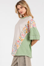 Load image into Gallery viewer, Sewn+Seen OVERSIZED Color Block Top in Stone
