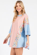 Load image into Gallery viewer, Sewn+Seen OVERSIZED Color Block Top in Dusty Pink
