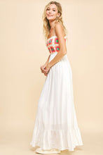 Load image into Gallery viewer, Davi &amp; Dani Crochet Bodice Maxi Dress in White
