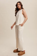 Load image into Gallery viewer, Listicle Textured Soft Knit Set in Cream
