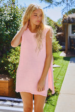 Load image into Gallery viewer, BucketList Knit Sweater Tunic Top and Short Set in Baby Pink
