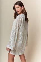 Load image into Gallery viewer, RARERAW UNLINED Lace Mini Dress with Ribbon Bow Motif in Cream
