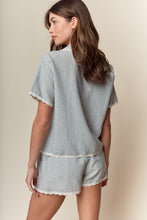 Load image into Gallery viewer, RARERAW Palm Beach Striped Pajama Set in Navy Stripe
