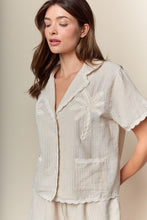 Load image into Gallery viewer, RARERAW Palm Beach Striped Pajama Set in Taupe Stripe
