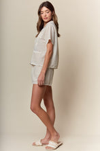 Load image into Gallery viewer, RARERAW Palm Beach Striped Pajama Set in Taupe Stripe
