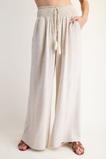 ee:some Linen Blend Pants in Oatmeal