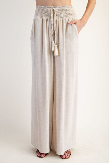 ee:some Linen Blend Pants in Oatmeal