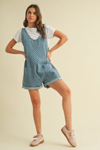 Load image into Gallery viewer, Klesis OVERSIZED Floral Print Romper in Denim
