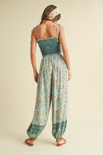 Load image into Gallery viewer, Klesis Smocked Cropped Top and Jogger Set in Mint Combo
