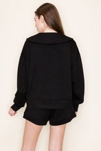 Load image into Gallery viewer, White Birch Solid Color Knit Jacket in Black
