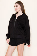 Load image into Gallery viewer, White Birch Solid Color Knit Jacket in Black
