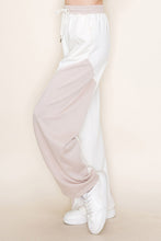 Load image into Gallery viewer, White Birch High Waisted Color Block Scuba Pants in Ivory
