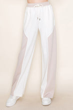 Load image into Gallery viewer, White Birch High Waisted Color Block Scuba Pants in Ivory
