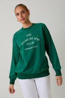 Sunday Edition "THE HOME BY 8PM CLUB" Sweatshirt in Green