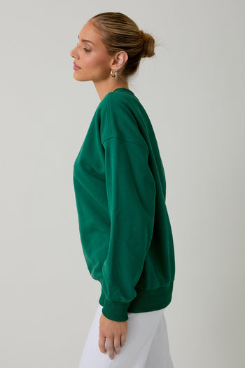 Sunday Edition "THE HOME BY 8PM CLUB" Sweatshirt in Green