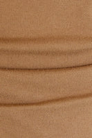 Sunday Edition Wide Neck Off The Shoulder Top in Tan