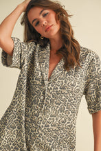 Load image into Gallery viewer, Klesis Relaxed Fit Romper in Leopard

