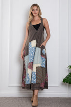 Load image into Gallery viewer, BlueVelvet Patched Ankle Length Wide Leg Jumpsuit in Charcoal
