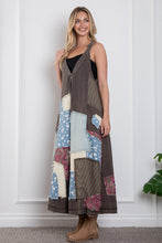 Load image into Gallery viewer, BlueVelvet Patched Ankle Length Wide Leg Jumpsuit in Charcoal
