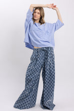 Load image into Gallery viewer, BlueVelvet OVERSIZED Solid Color Bow Patched Top in Peri Blue
