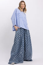 Load image into Gallery viewer, BlueVelvet OVERSIZED Solid Color Bow Patched Top in Peri Blue
