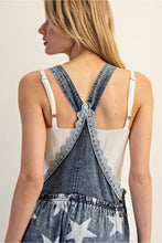 Load image into Gallery viewer, ee:some Mineral Washed Star Print Jumpsuit in Denim
