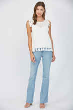 Load image into Gallery viewer, FATE Tassel Detailed Knit Sweater in White
