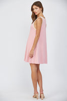 FATE Lightweight Knit Sweater Midi Dress in Pink