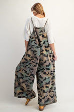 Load image into Gallery viewer, Easel Camouflage Print Jumpsuit in Olive
