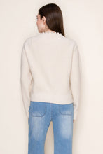 Load image into Gallery viewer, White Birch Knit Cardigan with Large Pearl Trim in Ivory
